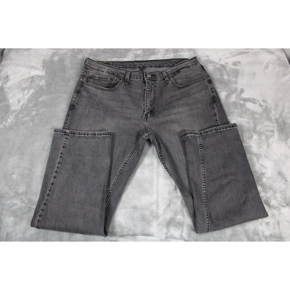 Levi's 514 Straight Leg Black Vintage Men's Size 36/30 - Picture 4 of 8